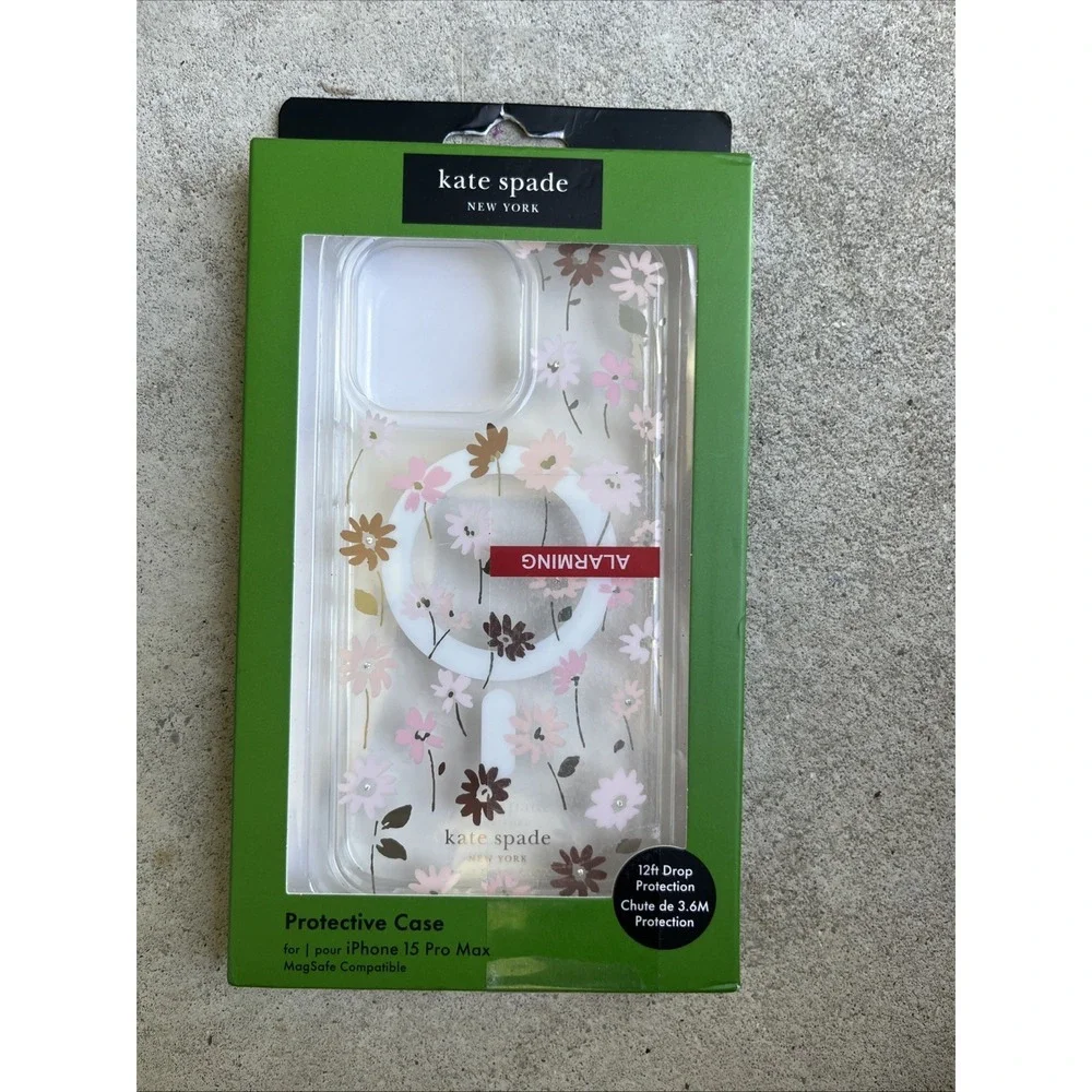 kate spade new york Floral MagSafe Compatible Case iPhone 15 Pro Max 12ft Drop